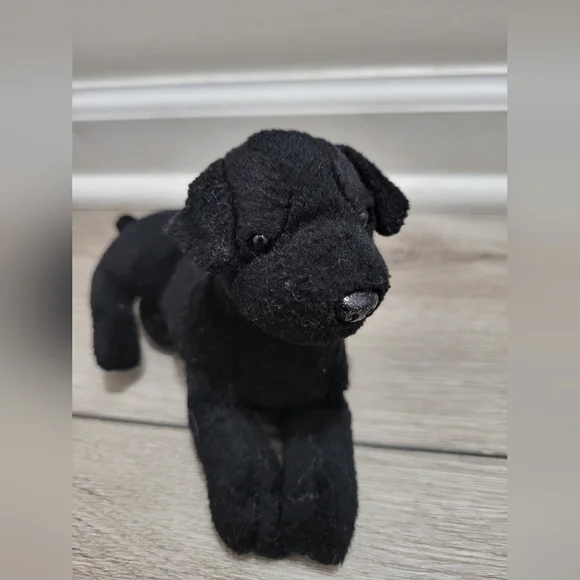 Vintage Stuffins Black Labrador Retriever Bean Bag Dog Collectible Plush Animal - Picture 8 of 8